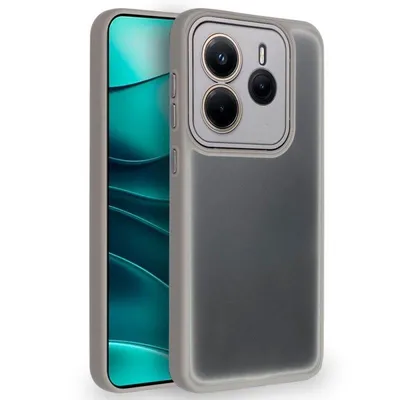 Handyhülle Cool Borde Mate Stoßfest TPU Silber Matt mit Kameraschutz für Xiaomi REDMI Note 14 5G