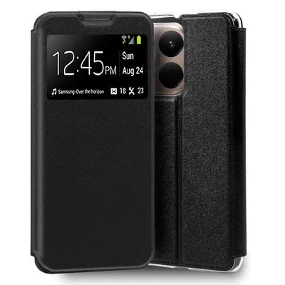 Handyhülle Cool Flip Cover Booktype Kunstleder Schwarz Magnetverschluss für Xiaomi 15T Pro