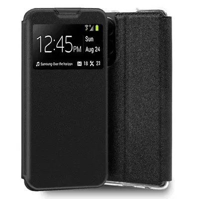 Handyhülle Cool Flip Cover Buchstil PU-Leder Schwarz Extra-Schutz für POCO M7