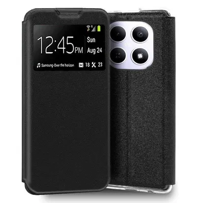 Handyhülle Cool Flip Cover Buch Polipiel Schwarz mit TPU für Xiaomi Redmi Note 15 5G/Poco M8