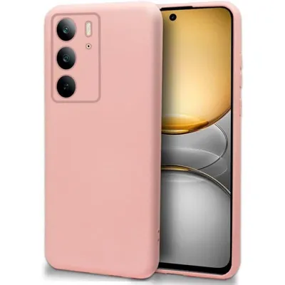 Funda Handyhülle Cool Carcasa Flexible Kunststoff Rosa Stoßfest für Realme 14x 5G und C75