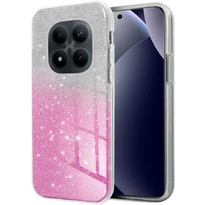 Funda für Handy Cool Glitter Bicolor Kunststoff Rosa Stoßfest für Xiaomi Redmi Note 15 Pro Plus 5G und Poco M8 Pro 5G