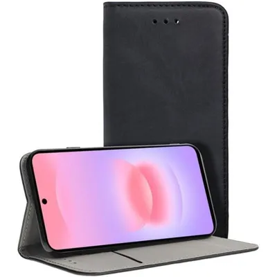 Funda COOL Flip Cover Glatt Schwarz Kunstleder 360° Schutz für Samsung A376 Galaxy A37 5G