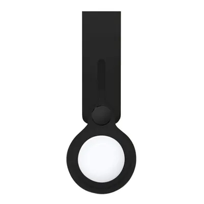 Cool Loop Silikon Schlüsselanhänger Schwarz Kompatibel mit AirTag