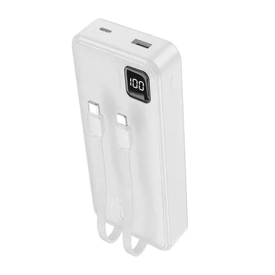 Coole universelle externe Akku-Powerbank 22,5 W 20.000 mAh USB-C / Lightning White