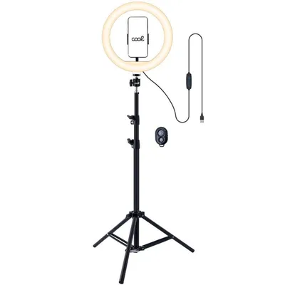Cooles LED-Ringlichtstativ + Bluetooth-Fernbedienung