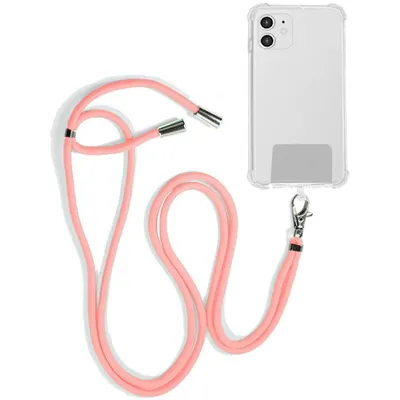 Cooles pinkes Universal-Lanyard mit Karte für Smartphone
