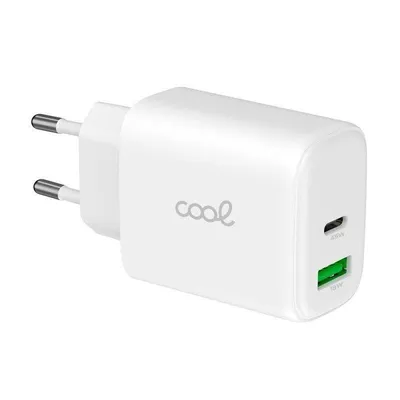 Netzadapter Cool ZNSNCARG GaN 45W Dual USB-C PD USB-A Ultra Fast Weiß