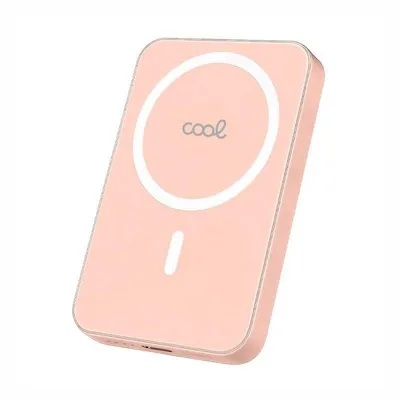 Powerbank Cool Magnetisch Qi 5000 mAh Rosa USB-C