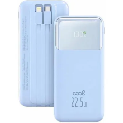 Powerbank Cool Pocket 10000 mAh 22.5W LED-Anzeige Blau