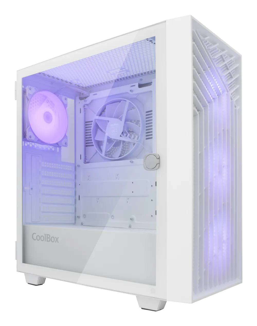 Gehäuse Coolbox GA300 Grid Line ARGB Weiß USB-C 3.2