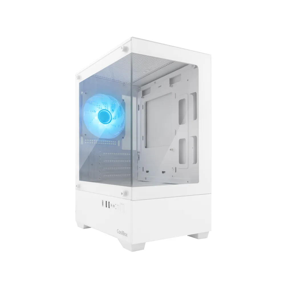 Gehäuse Coolbox GM200 Vision Lite Weiß USB-C 3.2 Gen1