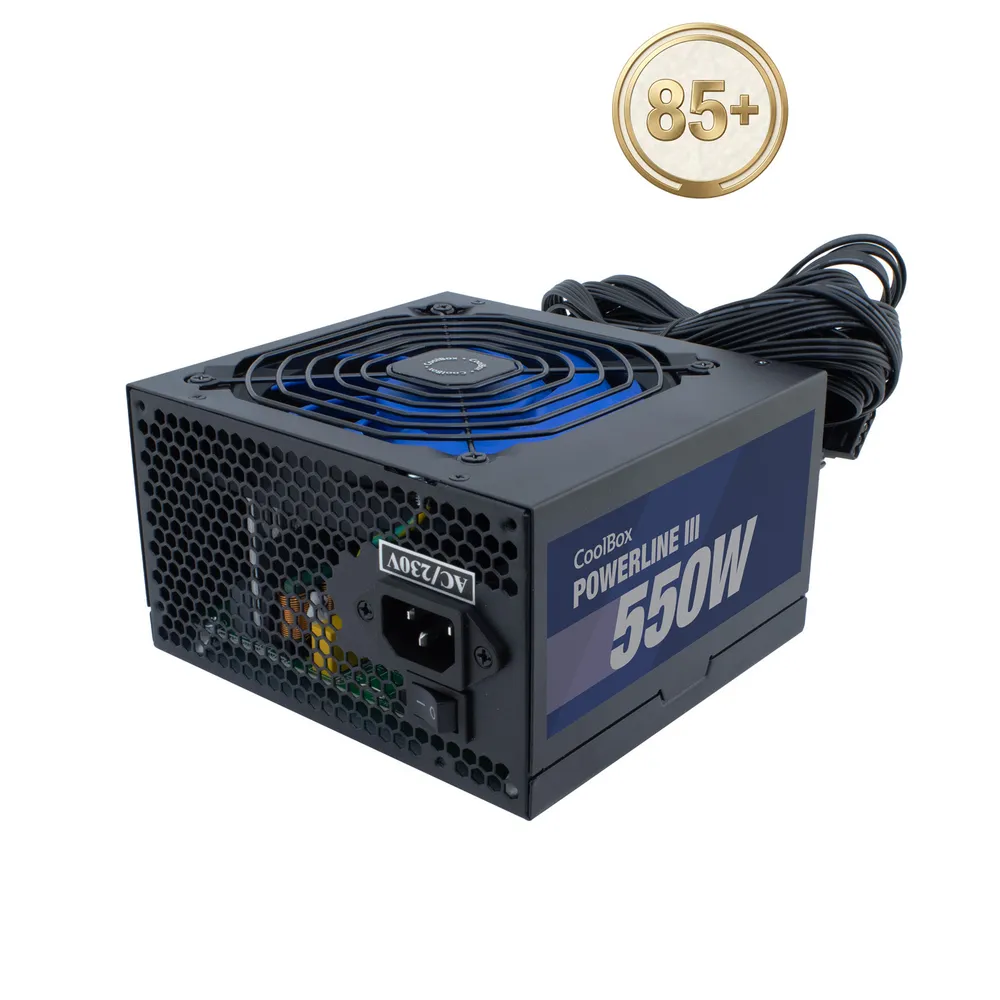 Netzteil CoolBox Powerline III 550W 85% EFI ATX Schwarz