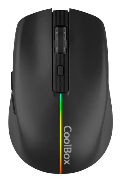 CoolBox Kabellose Maus 1600 DPI RGB 6 Tasten USB-C wiederaufladbar