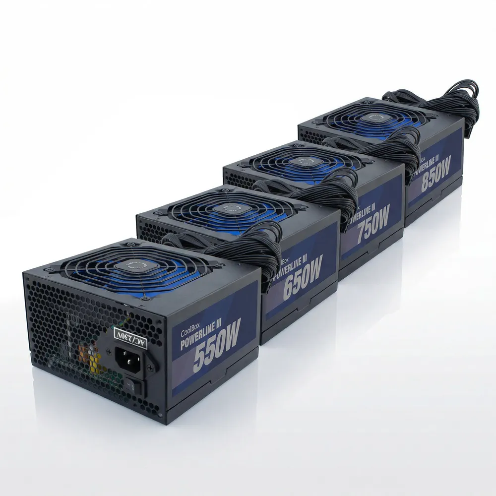 Netzteil CoolBox Powerline III 550-850W 85% EFI