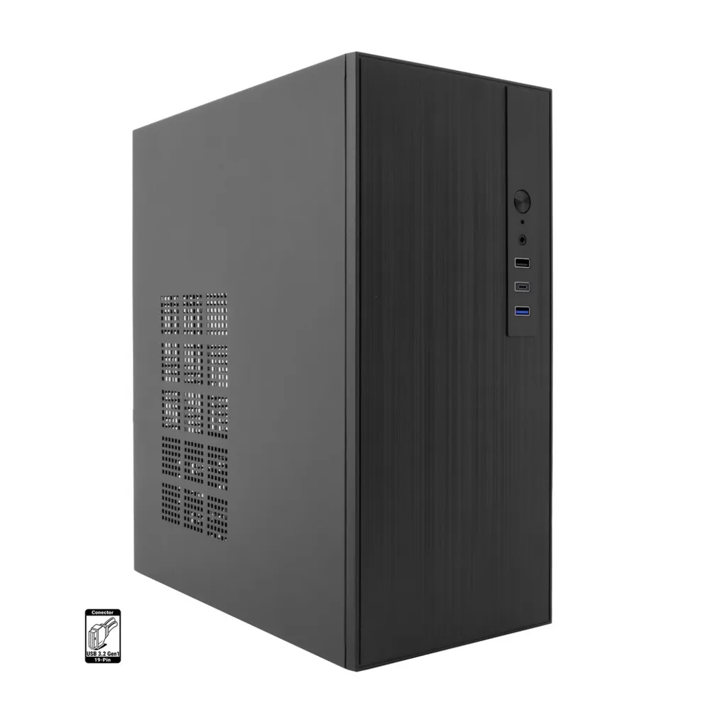 PC-Gehäuse CoolBox M460 Micro ATX USB-C 3.2 Gen1 ohne Netzteil