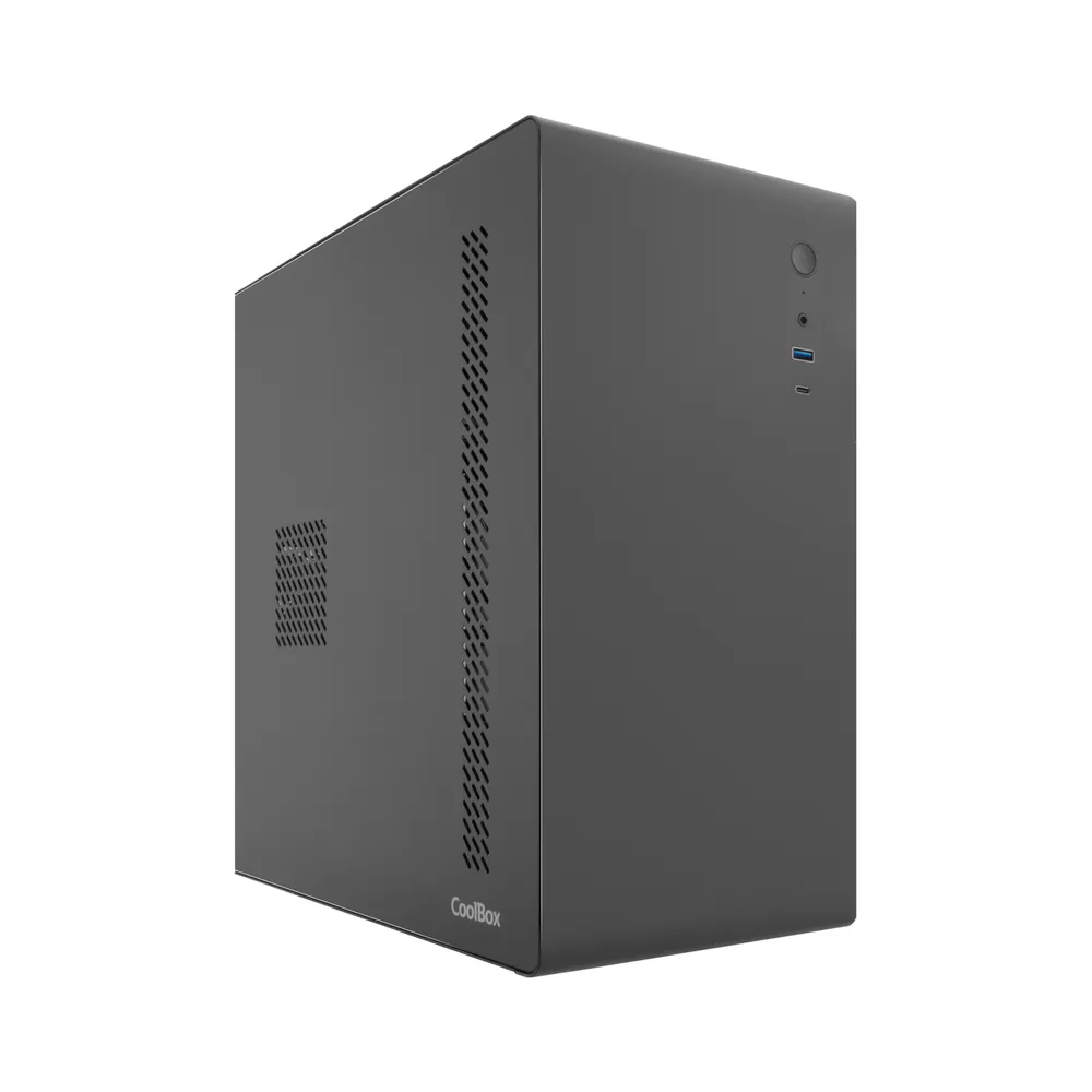 PC-Gehäuse Micro ATX CoolBox M640C FullMetal USB-C 3.2 Gen1 500W