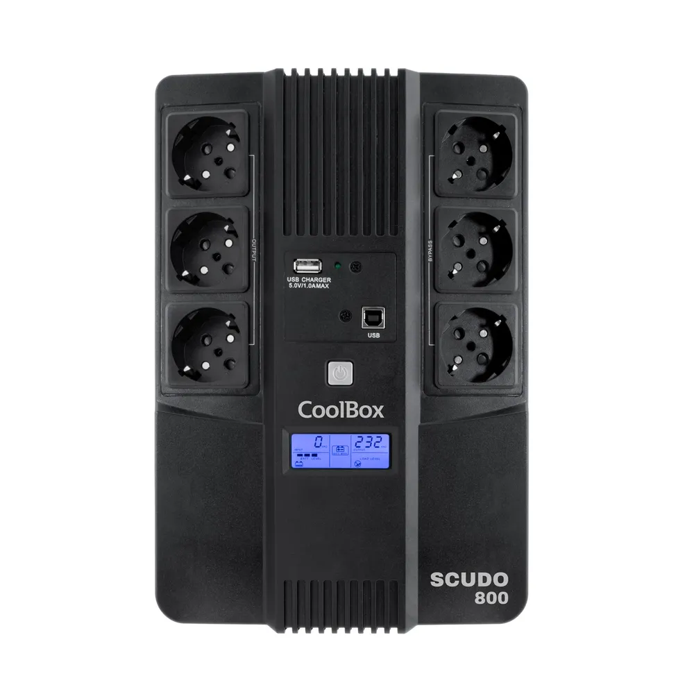 Sai Coolbox 800VA Bleiakku 7Ah 8h LCD USB Vollschutz