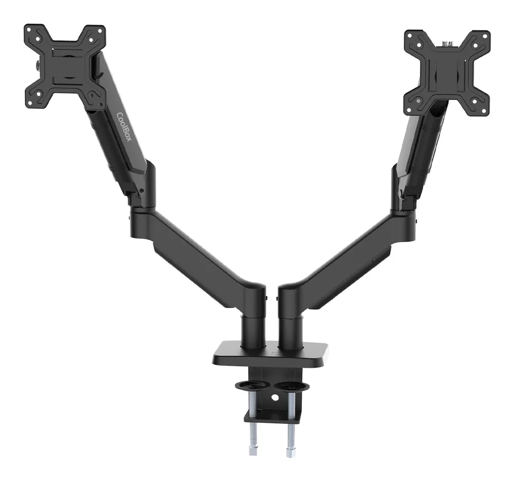 CoolBox COO-SOP-M02D Pneumatische Armhalterung für zwei Monitore bis zu 32 Zoll