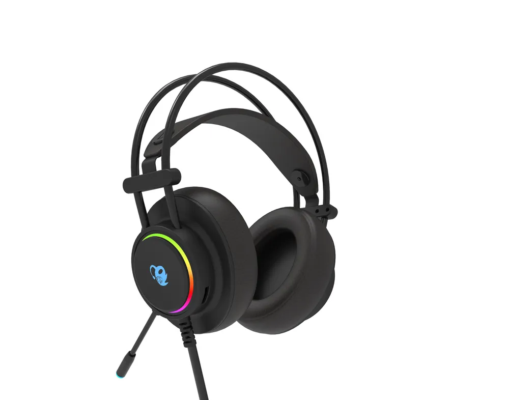 Coolbox DeepLighting schwarze RGB-Gaming-Kopfhörer