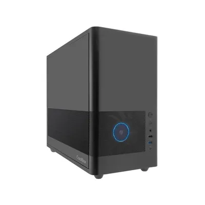 Gehause PC MP2 CoolBox ARGB USB-C Vollmetall Schwarz