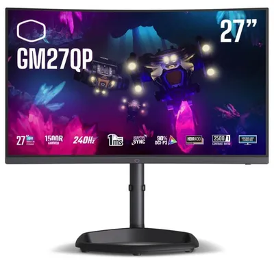 Monitor Cooler Master GM27QP 27" QHD 240Hz Curved VA 1ms HDR400