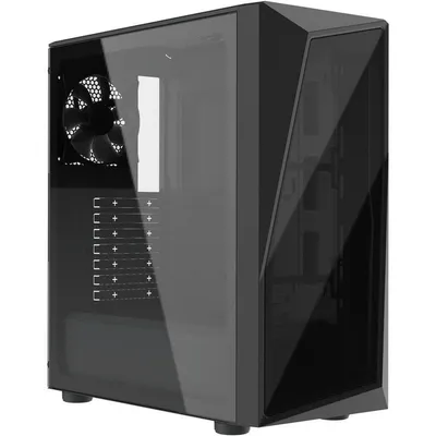 Cooler Master CMP 520L Midi-Tower, gehärtetes Glas, USB 3.2, Schwarz