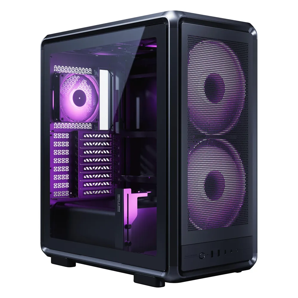 PC-Gehäuse Cooler Master MasterFrame 500 Mesh Midi Tower RGB Glas Schwarz