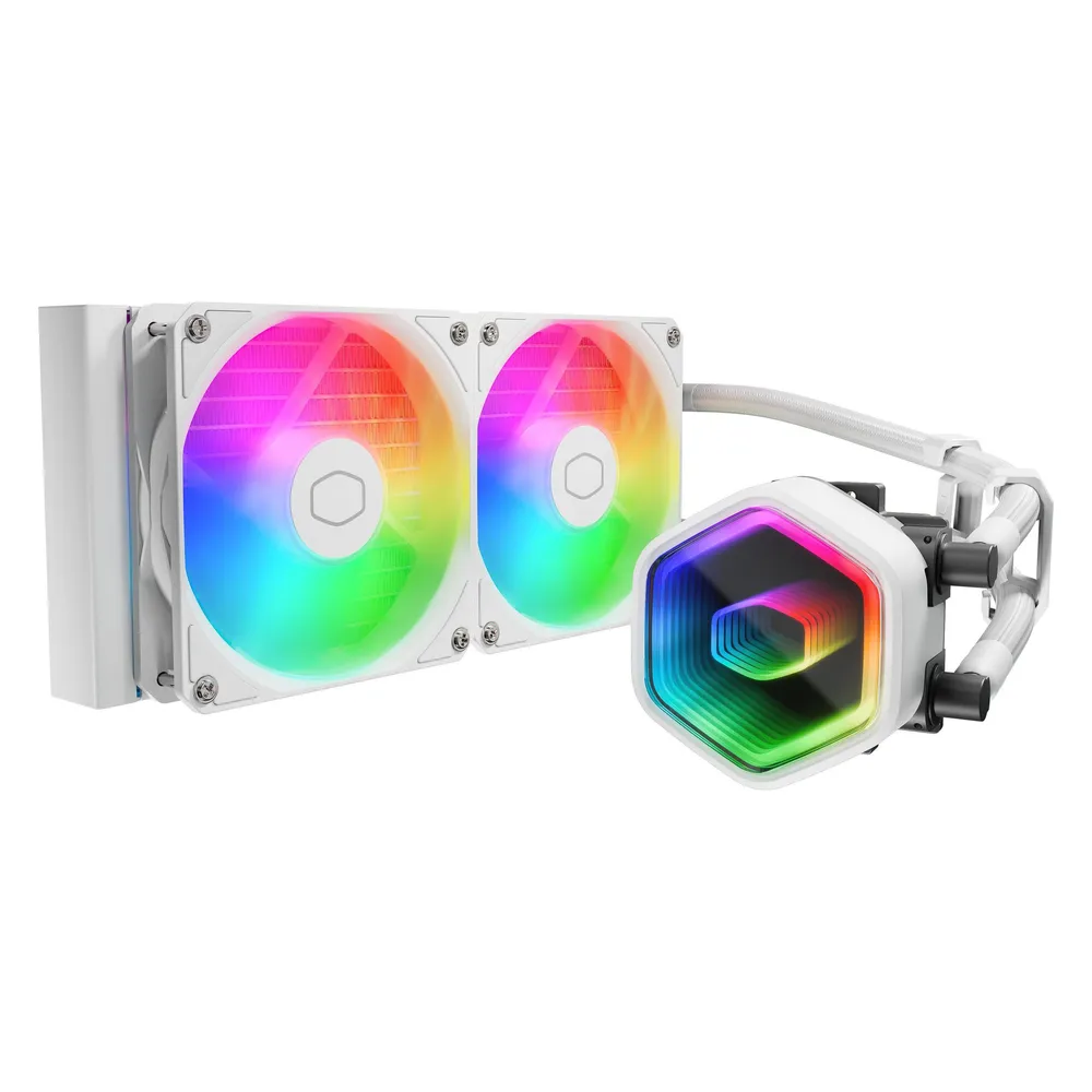 Refrigeración Líquida Cooler Master MasterLiquid 240 Core II White 240mm 2 Lüfter LED RGB