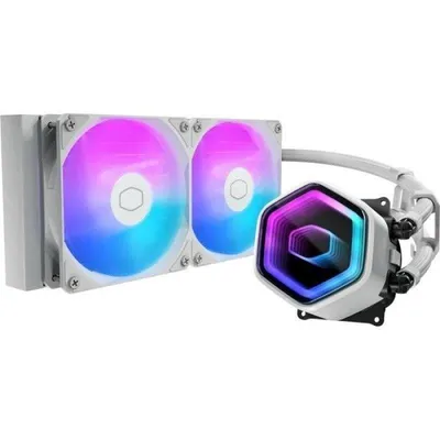 Refrigeración Líquida Cooler Master MasterLiquid 240 Core II White 240mm 2 Lüfter LED RGB