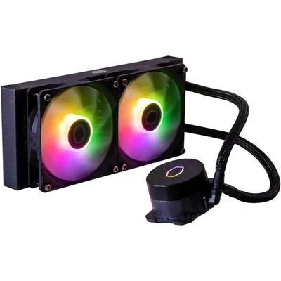 Flüssigkeitskühlung Cooler Master MasterLiquid 240L Core ARGB 240mm 2 Lüfter Multi-LED