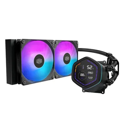 Refrigeración Líquida Cooler Master MLX-D24M-A18PA-RD 240mm 2 Lüfter ARGB Digitalanzeige