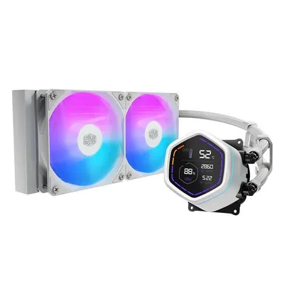 Refrigeración Líquida Cooler Master MLX-D24M-A18PW-RD 240mm 2 Lüfter ARGB Digitales Display