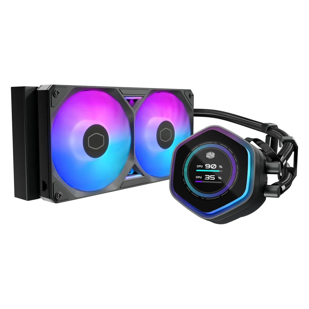 Refrigeración Líquida Cooler Master MasterLiquid Atmos II 240mm 2 Lüfter LCD ARGB
