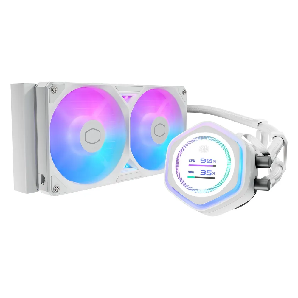 Refrigeración Líquida Cooler Master MasterLiquid Atmos II LCD 240mm 2 Ventiladores RGB