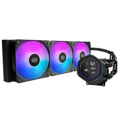 Refrigeración Líquida Cooler Master MLX-D36M-A18PA-RD 360mm 3 Lüfter ARGB Digitales Display