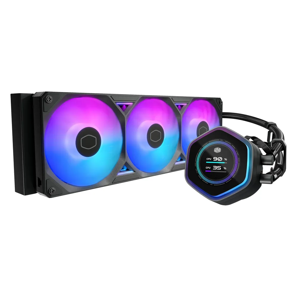 Refrigeración Líquida Cooler Master MasterLiquid Atmos II 360mm 3 Ventiladores LCD ARGB