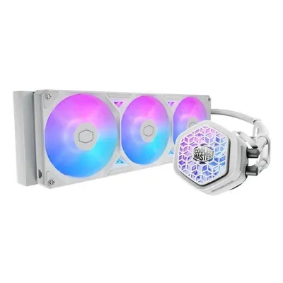 Flüssigkeitskühlung Cooler Master MasterLiquid Atmos II 360mm 3 Lüfter ARGB Weiß