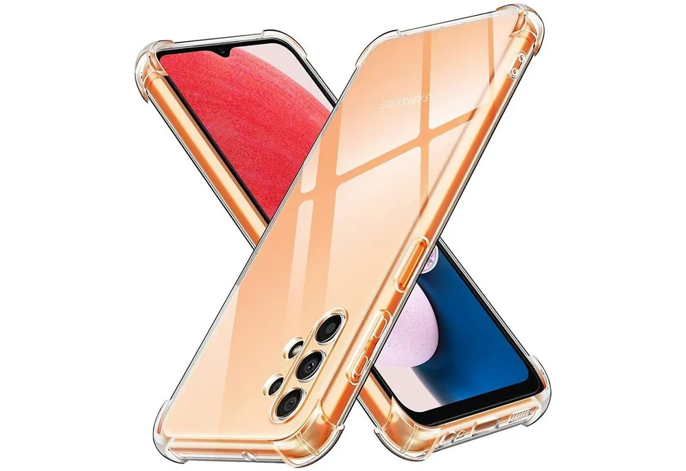 CoolGadget Handyhülle Anti Shock Rugged Case für Samsung Galaxy A13 4G 6,6 Zoll, Slim Cover Kantenschutz Schutzhülle für Samsung A13 Hülle Transparent