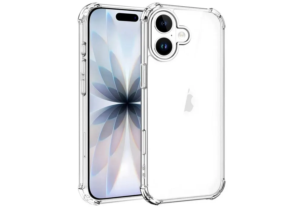 CoolGadget Handyhülle Anti Shock Rugged Case für Apple iPhone 17 6,3 Zoll, Slim Cover Kantenschutz Schutzhülle für iPhone 17 Hülle Transparent