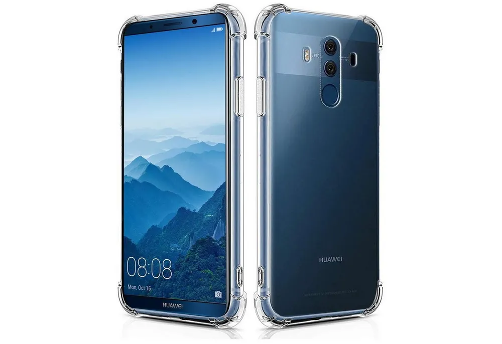 CoolGadget Handyhülle Anti Shock Rugged Case für Huawei Mate 10 Pro 6 Zoll, Slim Cover Kantenschutz Schutzhülle für Mate 10 Pro Hülle Transparent