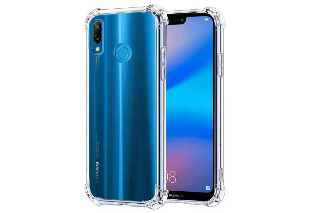 CoolGadget Handyhülle Anti Shock Rugged Case für Huawei P20 Lite 5,8 Zoll, Slim Cover mit Kantenschutz Schutzhülle für P20 Lite Hülle Transparent