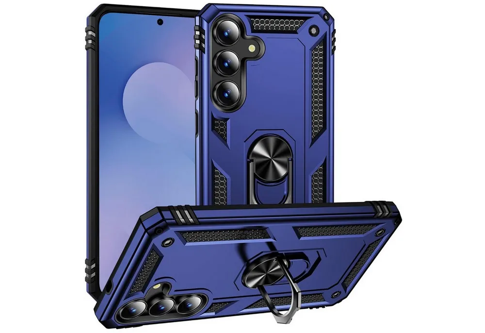 CoolGadget Handyhülle Armor Shield Case für Samsung Galaxy S25 FE 6,7 Zoll, Outdoor Cover mit Magnet Ringhalterung Hülle für Samsung S25 FE