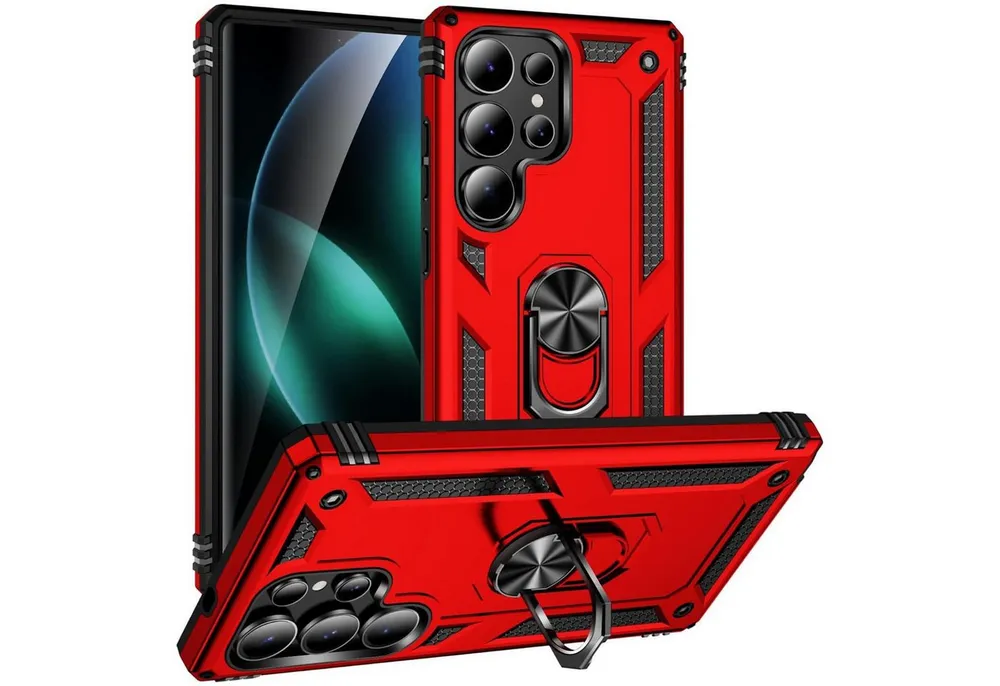 CoolGadget Handyhülle Armor Shield Case für Samsung Galaxy S26 Ultra 6,9 Zoll, Outdoor Cover mit Magnet Ringhalterung Hülle für Samsung S26 Ultra