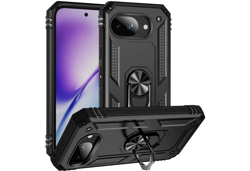 CoolGadget Handyhülle Armor Shield Case für Google Pixel 10a 6,3 Zoll, Outdoor Cover Magnet Ringhalterung Handy Hülle für Pixel 10a