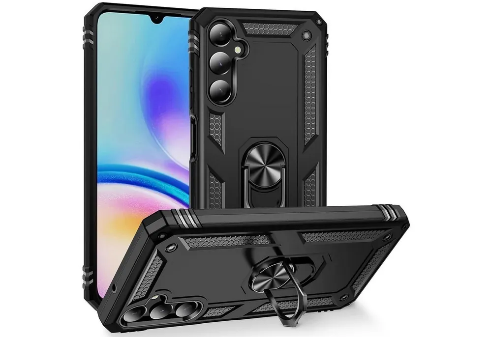 CoolGadget Handyhülle Armor Shield Case für Samsung Galaxy A05s 6,1 Zoll, Outdoor Cover mit Magnet Ringhalterung Handy Hülle für Samsung A05s