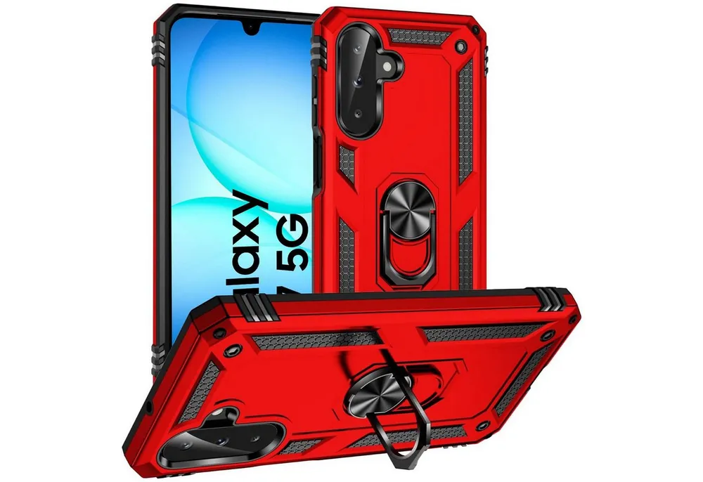 CoolGadget Handyhülle Armor Shield Case für Samsung Galaxy A17 5G 6,7 Zoll, Outdoor Cover mit Magnet Ringhalterung Hülle für Samsung Galaxy A17