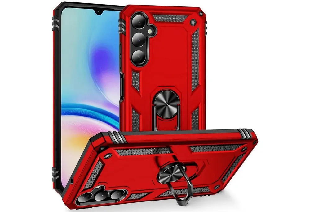 CoolGadget Handyhülle Armor Shield Case für Samsung Galaxy A05s 6,1 Zoll, Outdoor Cover mit Magnet Ringhalterung Handy Hülle für Samsung A05s