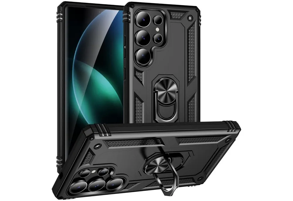 CoolGadget Handyhülle Armor Shield Case für Samsung Galaxy S26 Ultra 6,9 Zoll, Outdoor Cover mit Magnet Ringhalterung Hülle für Samsung S26 Ultra