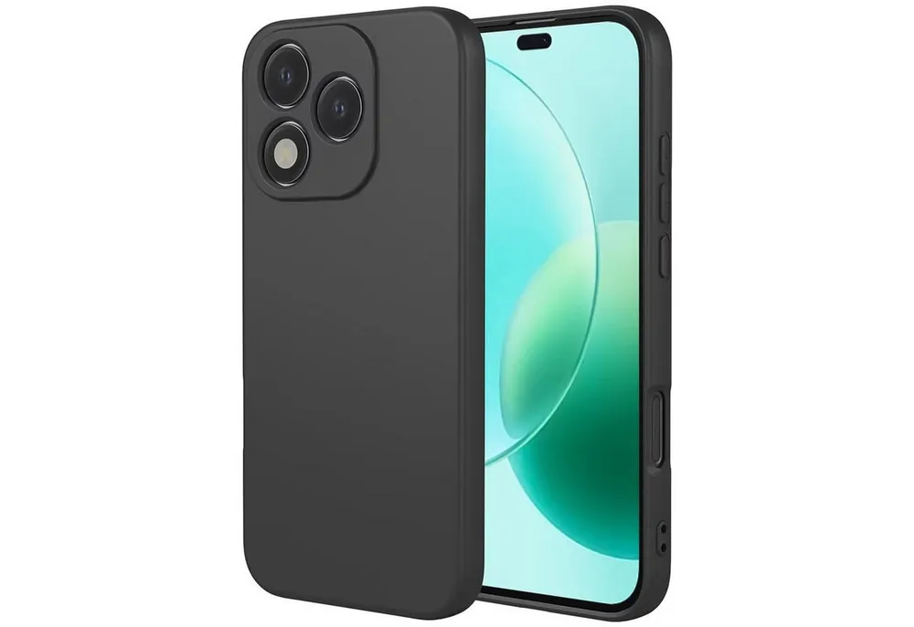 CoolGadget Handyhülle Black Series Handy Hülle für Honor 400 Lite 6,7 Zoll, Edle Silikon Schlicht Robust Schutzhülle für Honor 400 Lite Hülle